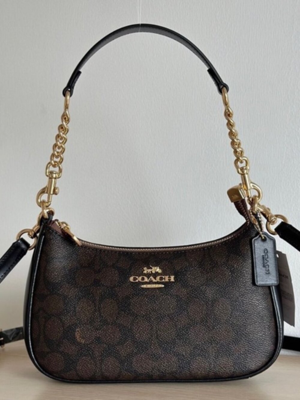 coach Teri Shoulder Bag In Signature Canvas